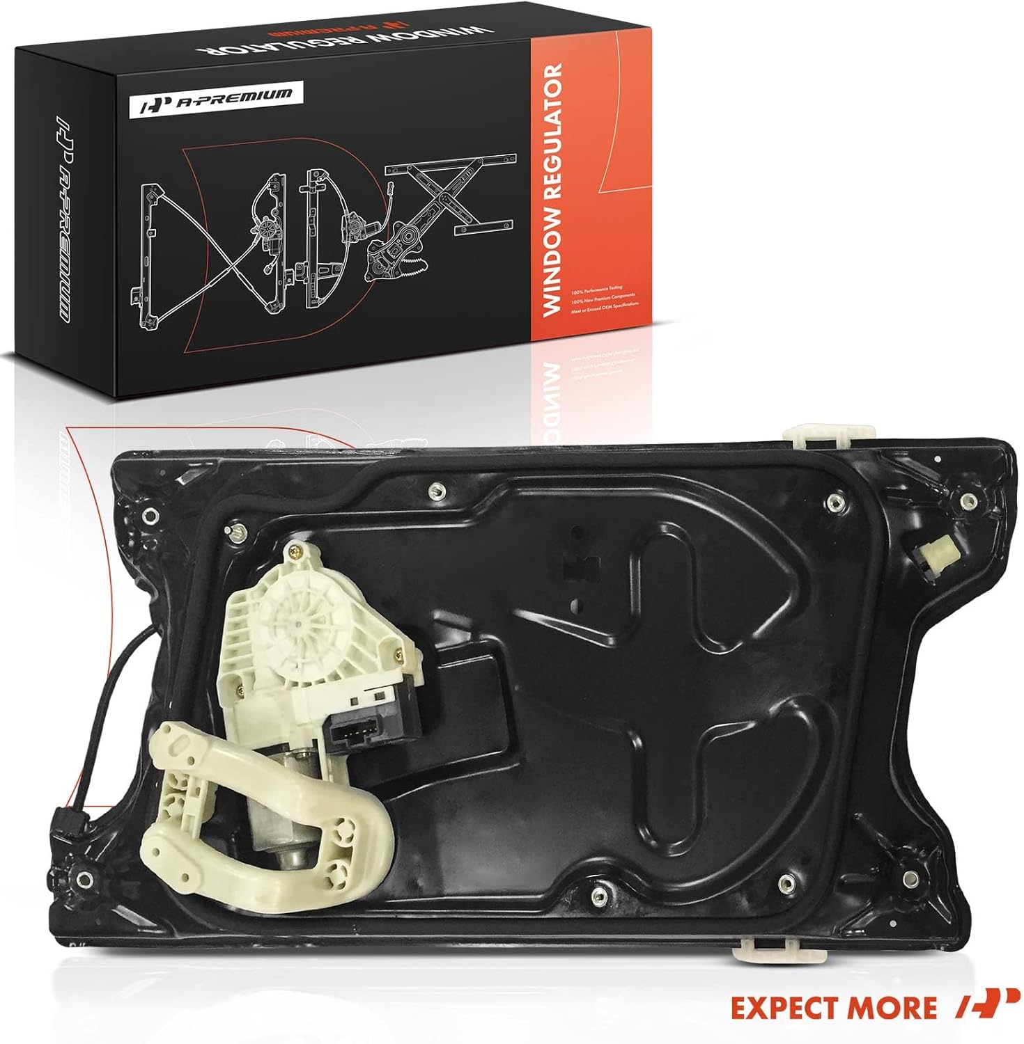 A-Premium Front Left Driver Side Electric Power Window Regulator with Motor Compatible with Land Rover LR3 2005-2009, Range Rover Sport 2006-2009