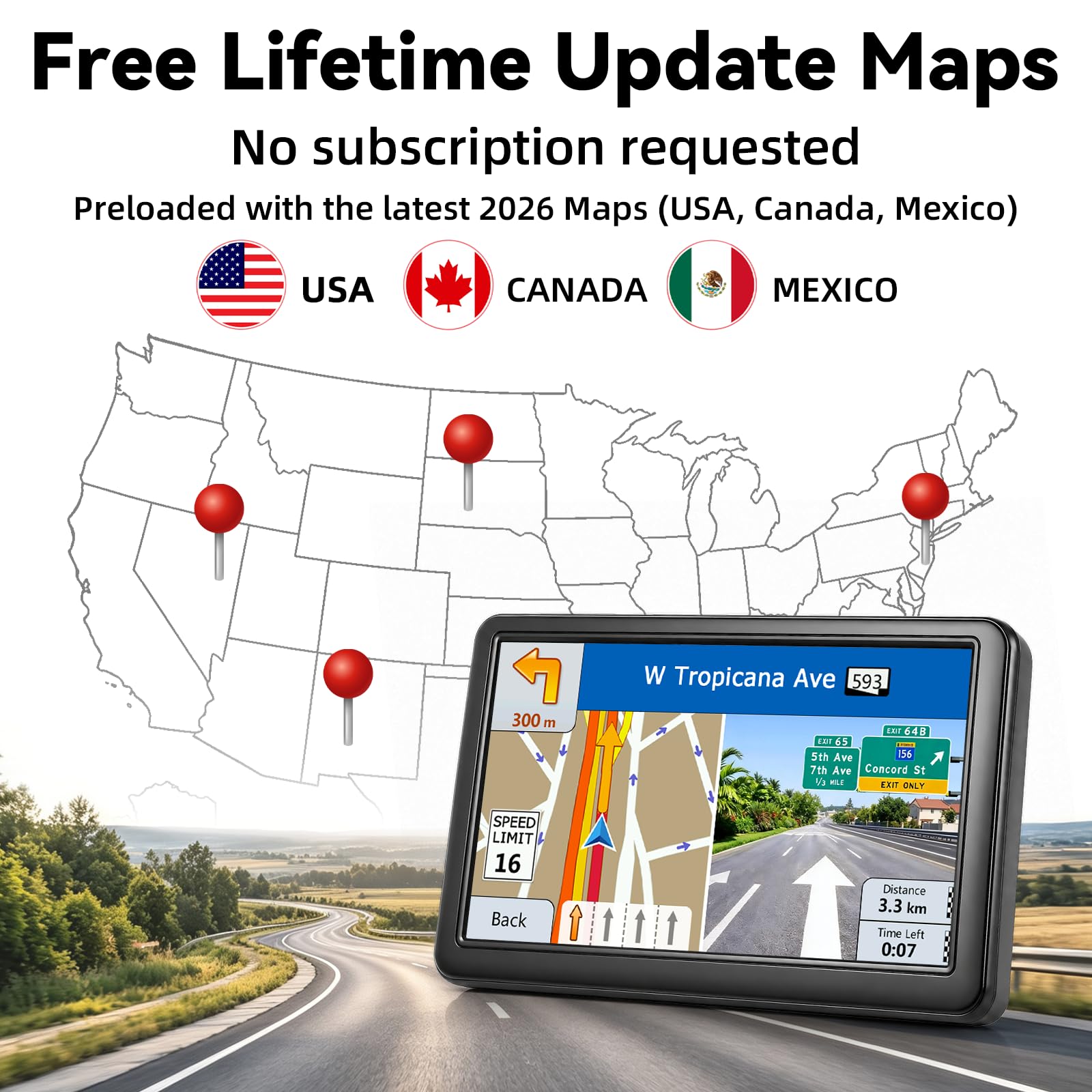 Amazon.com: OHREX N700 GPS Navigator for Car Truck RV,Truck GPS