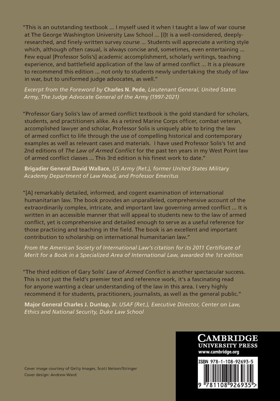The Law of Armed Conflict: International Humanitarian Law in War