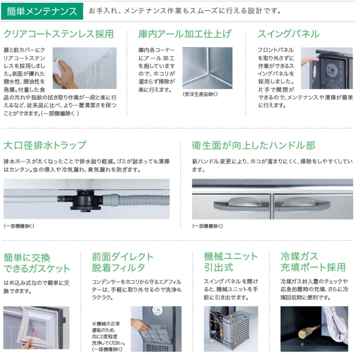 業務用ヨコ型冷凍冷蔵庫 大和冷機 エコ蔵くん 4061S-R-EC 冷凍111L/