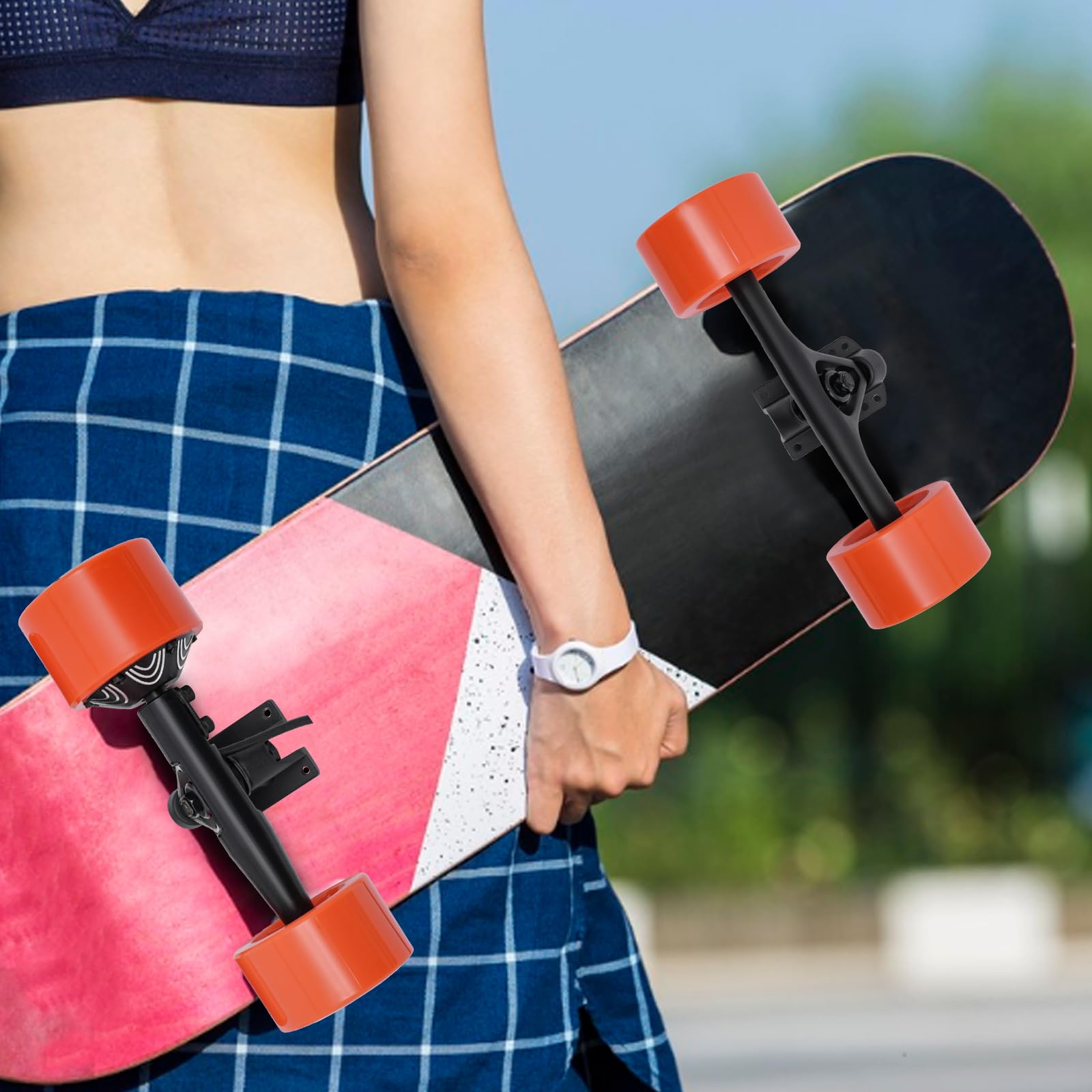 Set di 2 motori per skateboard elettrico singolo, 250 W, 220 V, 36 V, per skateboard entro 35,43 pollici