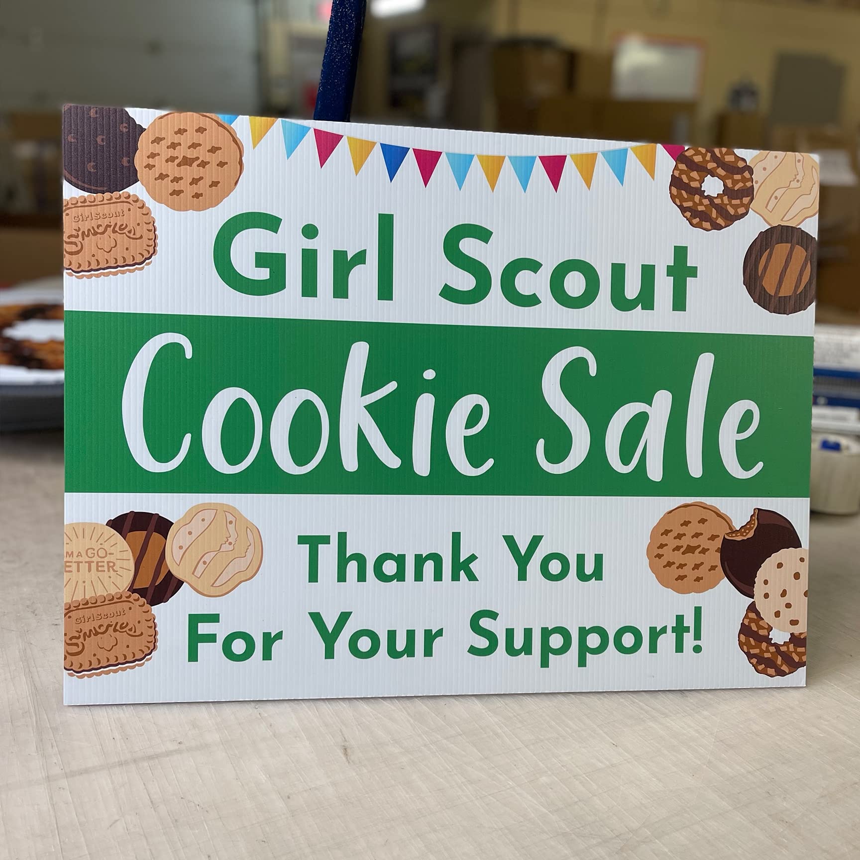 Amazon.com: Girl Scout Cookie Sale - Yard Sign with Metal Stakes