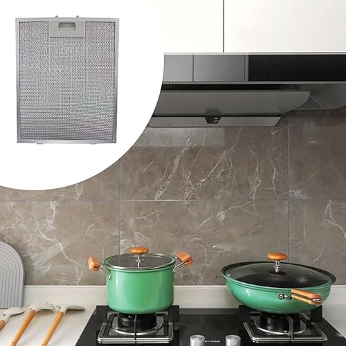 Miniatura 4 de Extractor de grasa para campana extractora de extractor, filtro de malla de aluminio, repuesto para apartamento cocina, 13.4 inx11.0 inx0.4 in