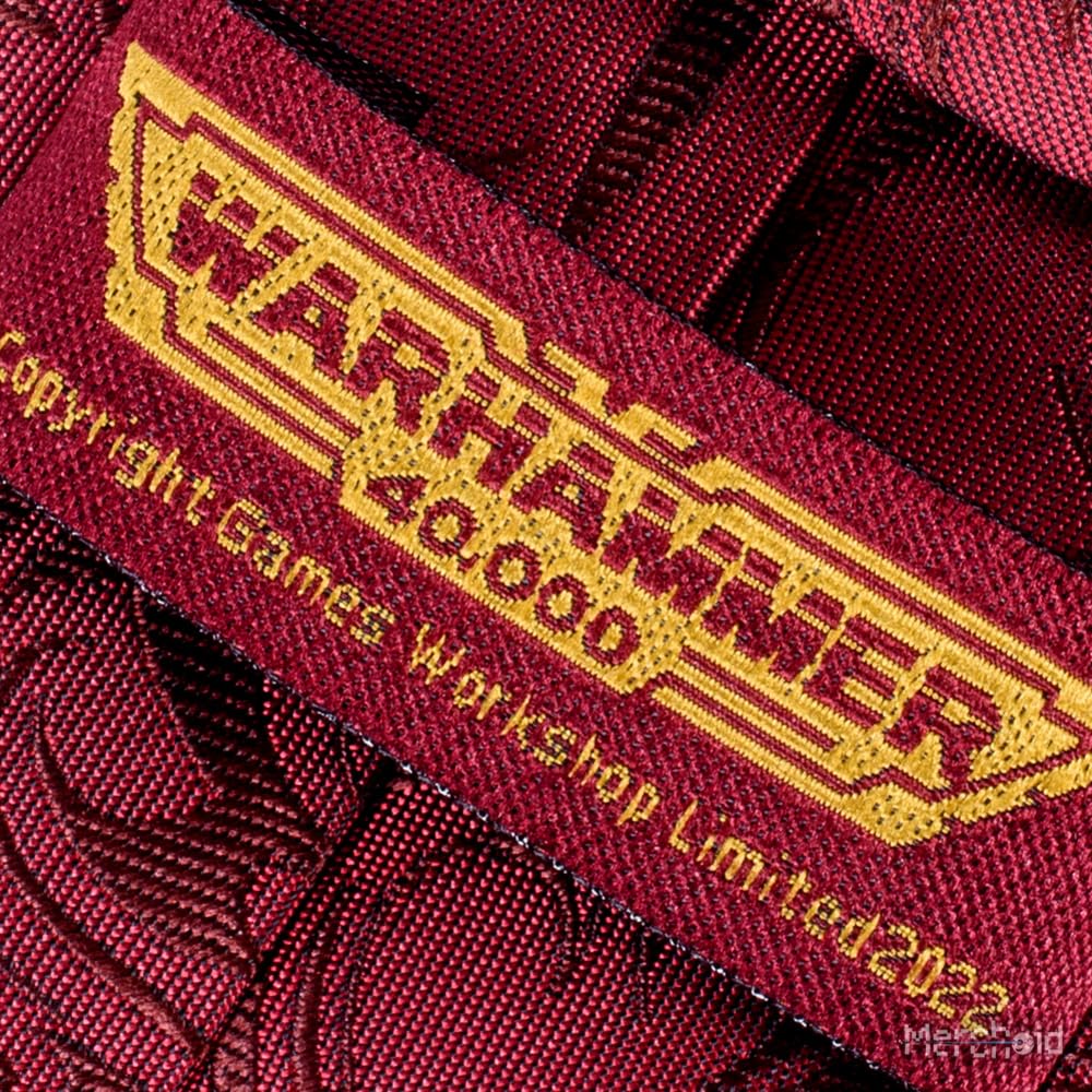 Warhammer 40 000: Zestaw krawatów i przypinek Chaos, Czerwony, rozmiar uniwersalny