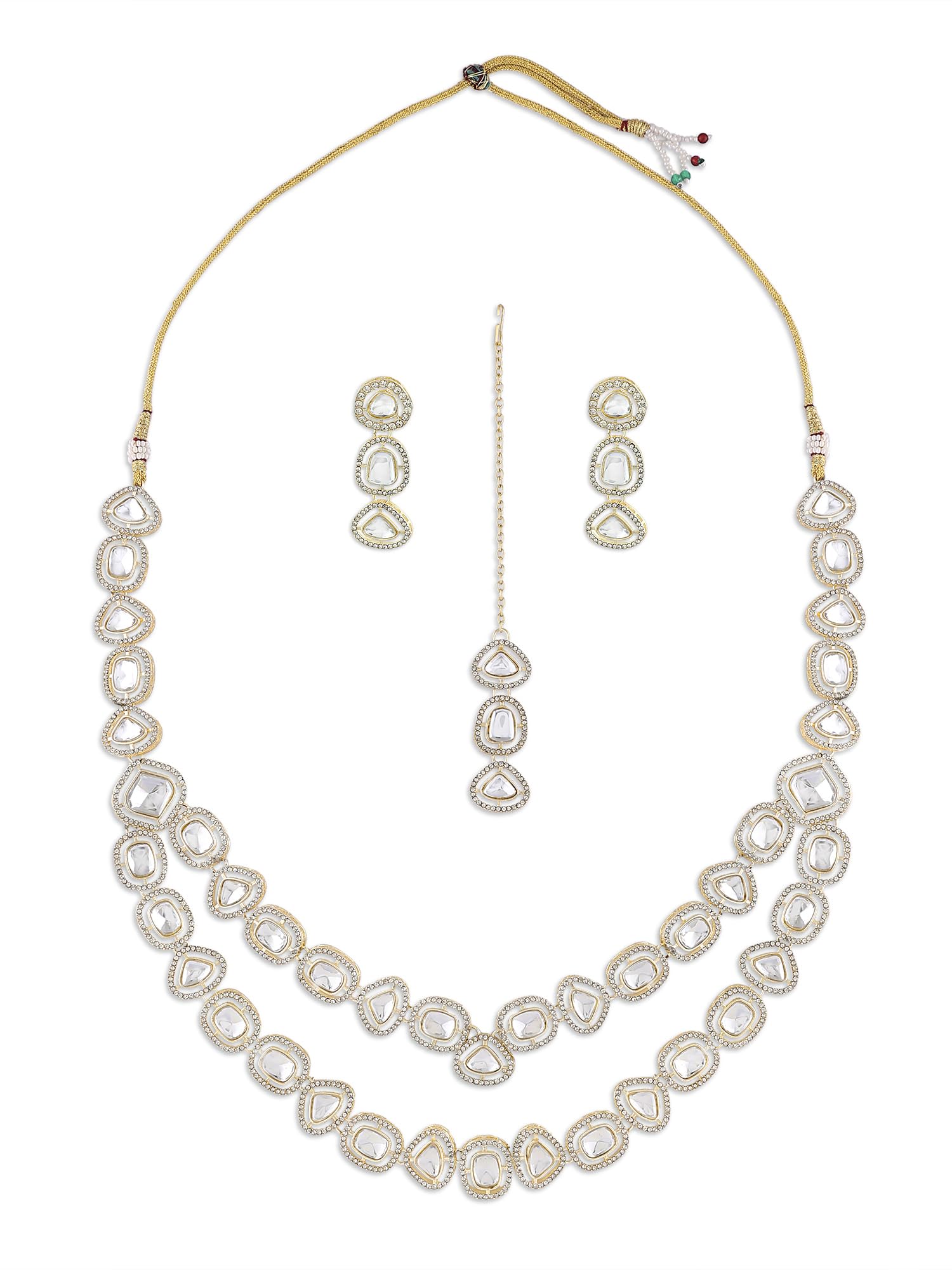 ZAVERI PEARLS Gold Tone Artificial Stones & Beads Embellished Necklace Earring & Ring Set For Women-ZPFK16904 (B0CM9MJNZP) Amazon Price History, Amazon Price Tracker