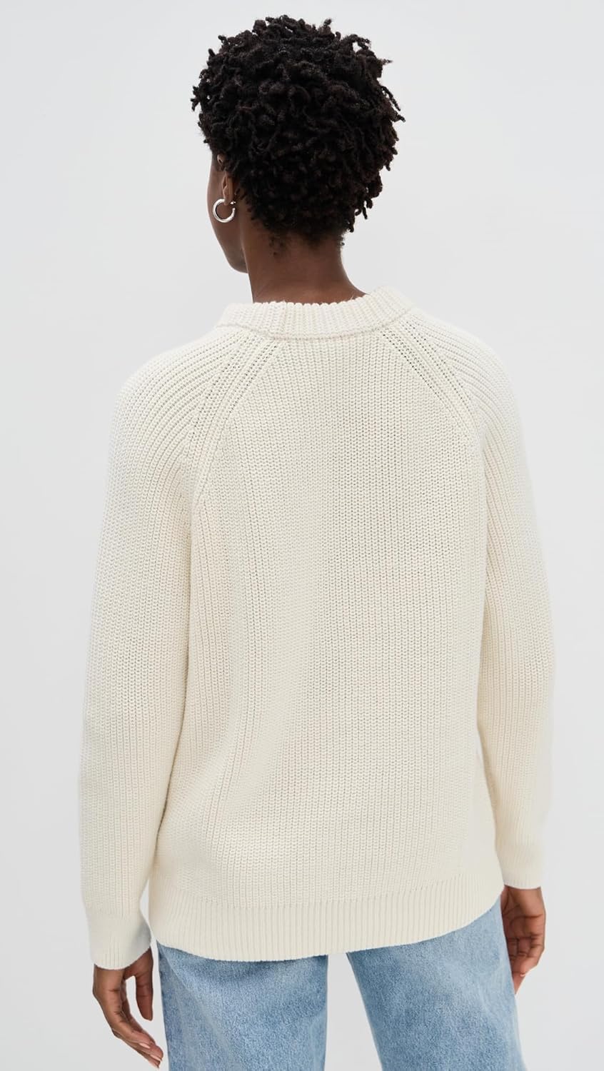Jenni Kayne Women's Oversized Cotton Fisherman Sweater - Image 4