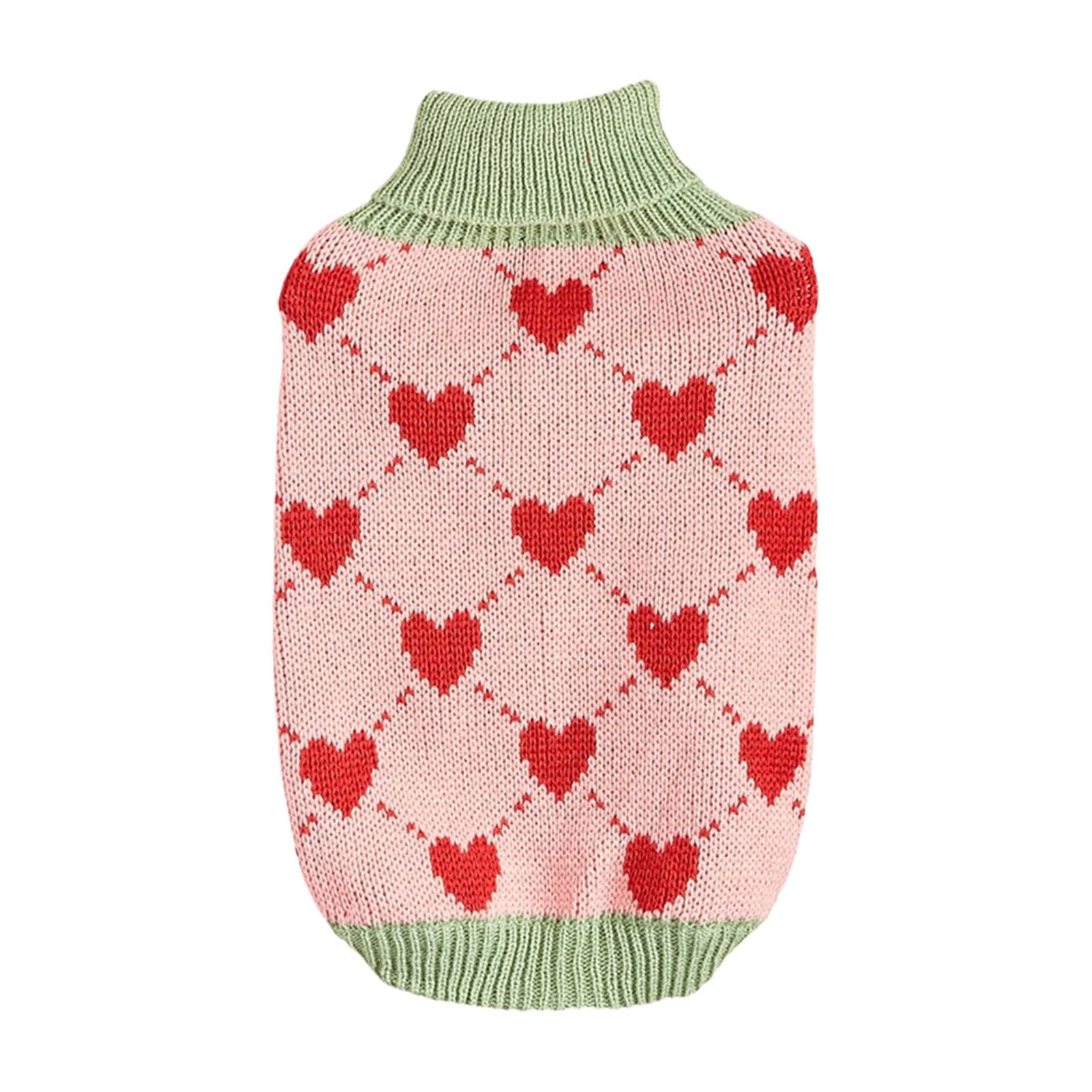 Ropa de corazón de gato y perro pequeño ideal para paseos invernales
