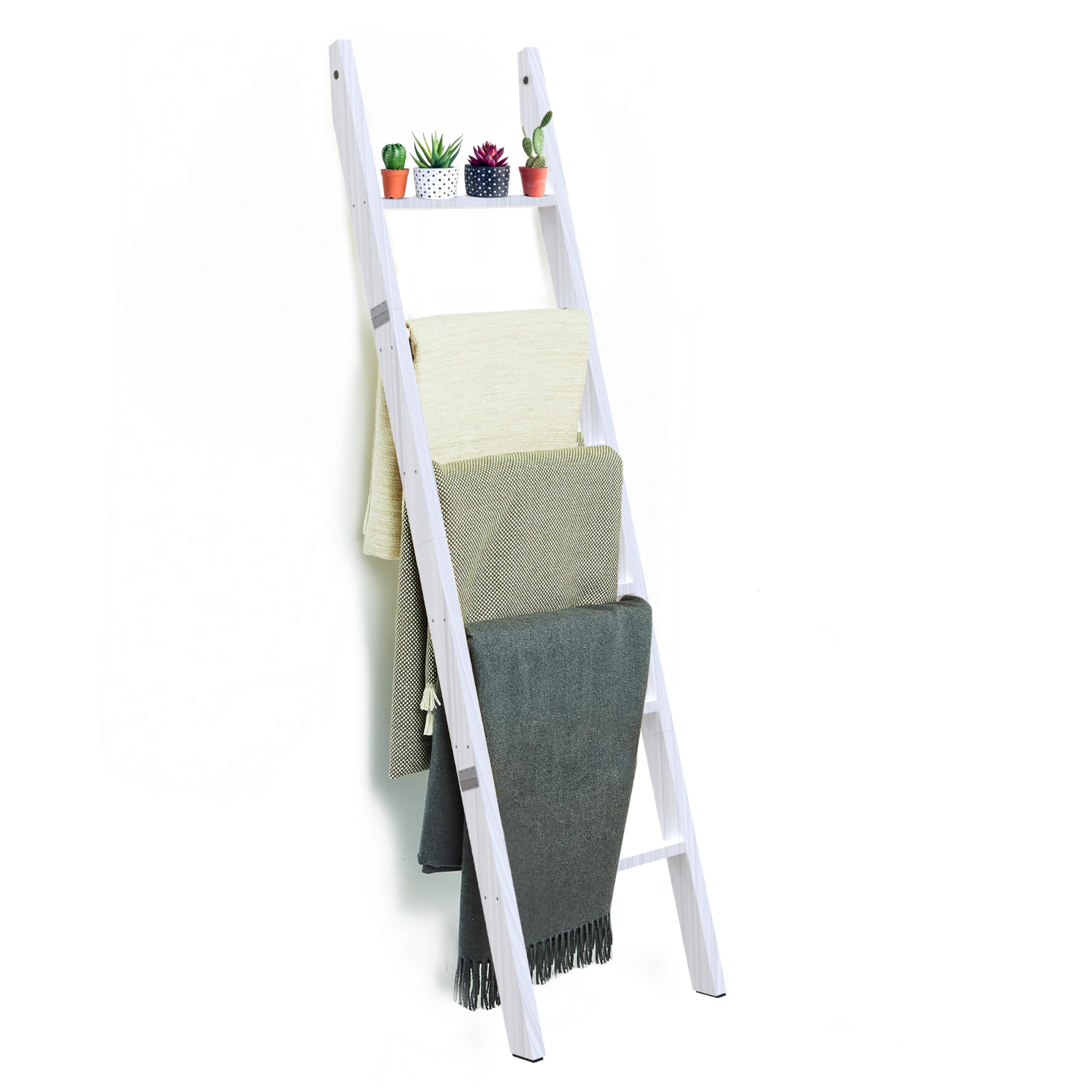 Black Blanket Ladder Farmhouse Blanket Ladder 6ft Ladder Qult - Main Image