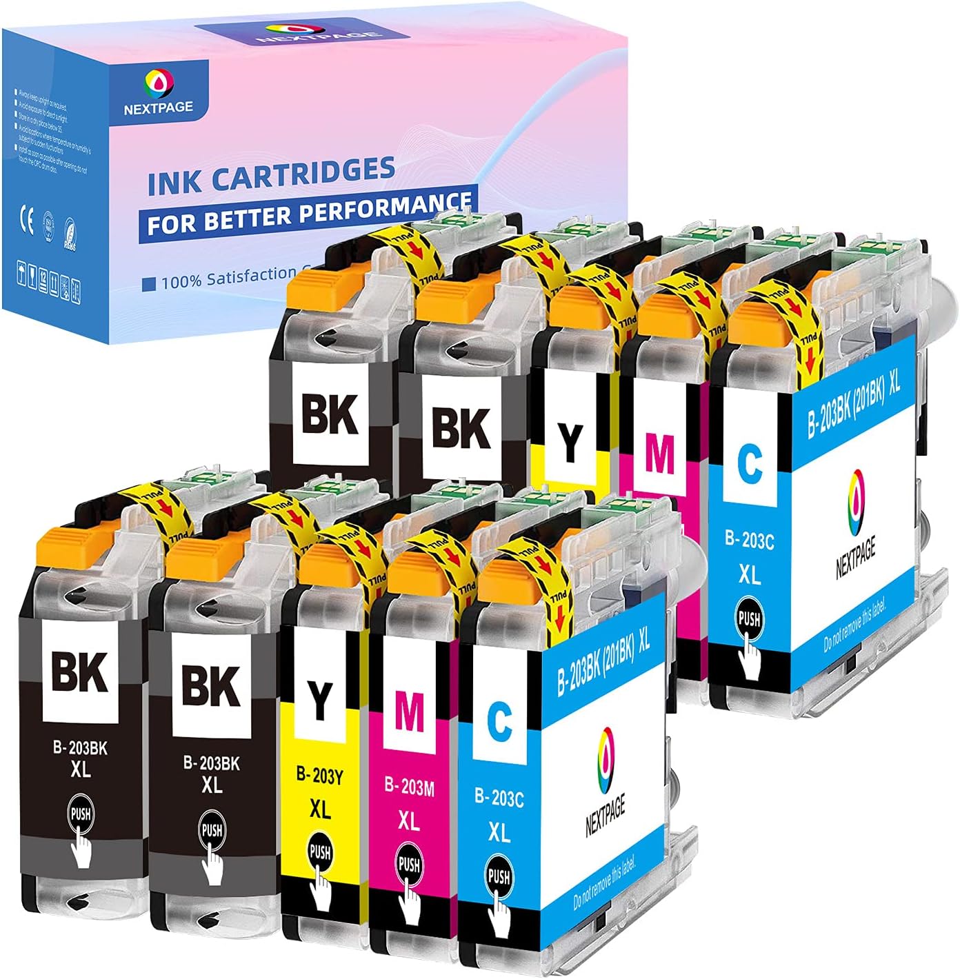 LC203 LC201 LC203XL Ink Cartridges Compatible for Brother