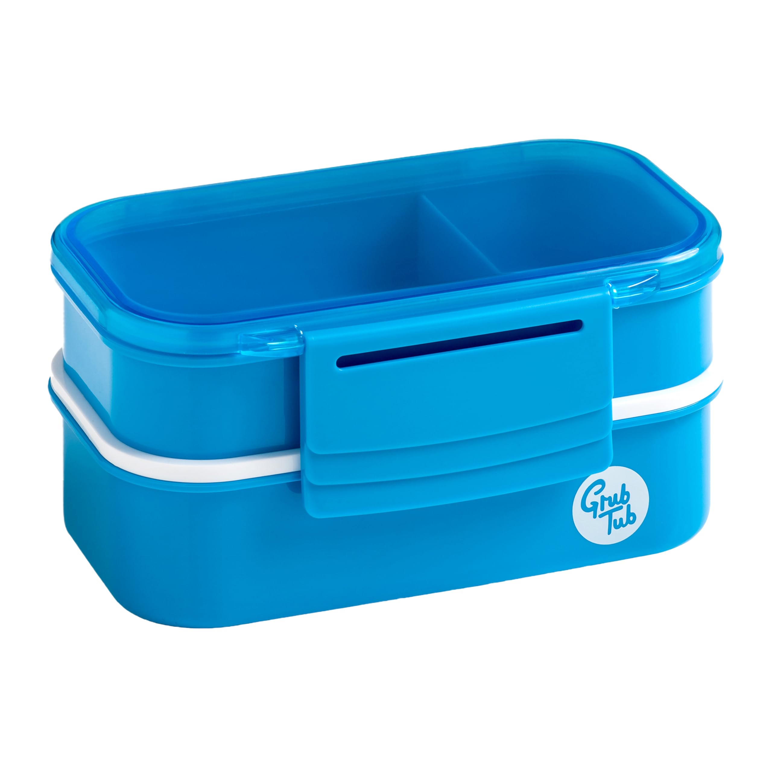 Premier Housewares Organized Lunch Box, Leak Proof Tiffin Box, Comfortable Packed Lunch Box, Portable Lunch Container Orange