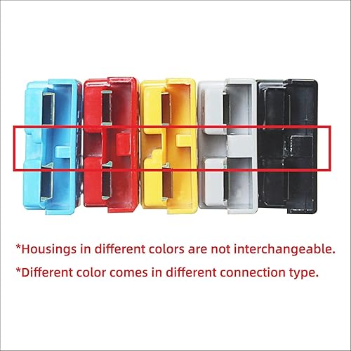 Miniatura 3 de 1 juego de conectores de alimentación de 50 amperios y 2 polos, color gris con terminales para cable # 8 AWG compatible con Anderson 2 carcasas+4