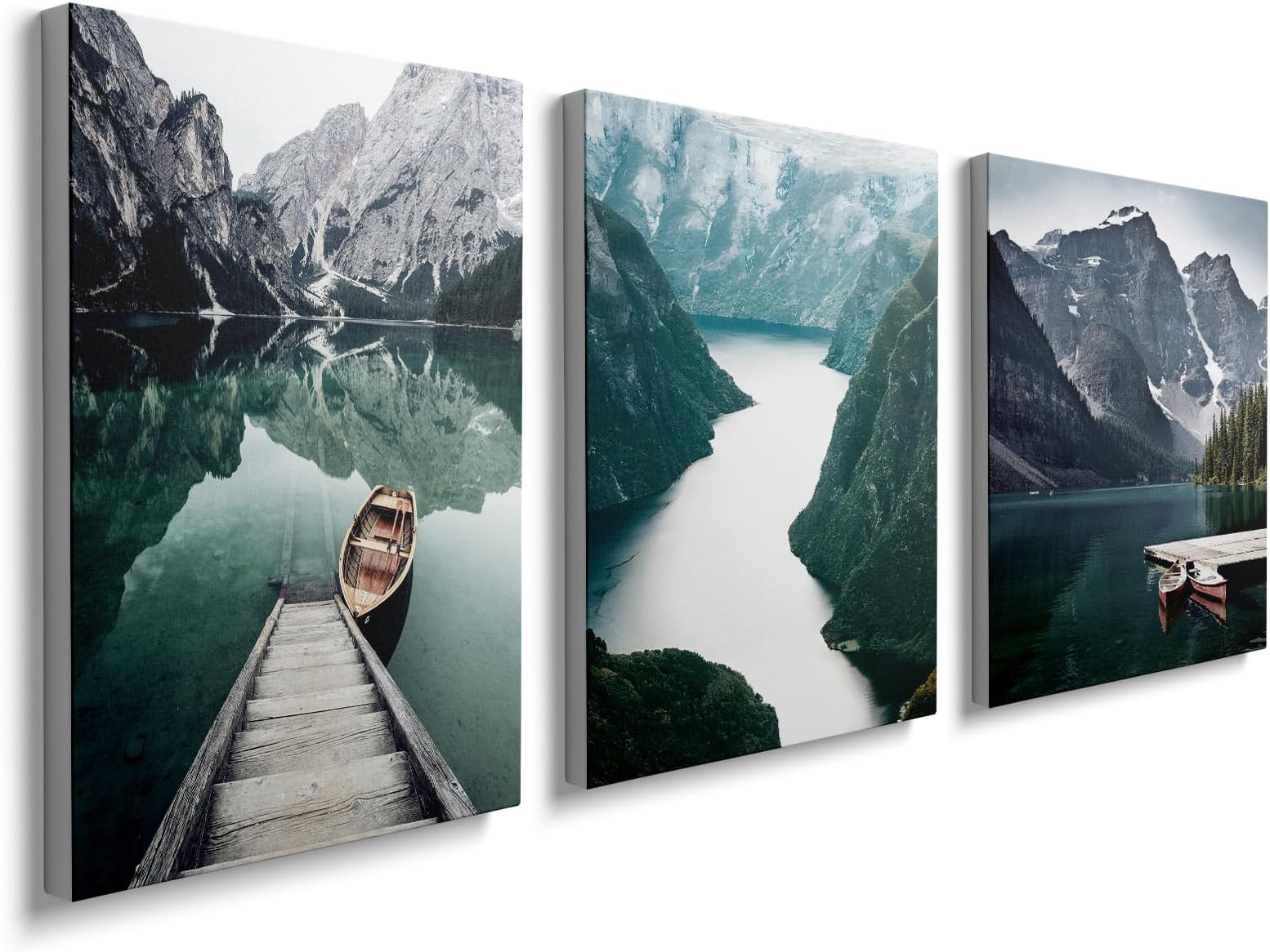prinfantasy Painting Pictures 3 Pieces Canvas Wall Art Prints Picture Farmhouse Wall Decor Nature Posters Modern Artwork for Living Room Bedroom Office Home, YH1404
