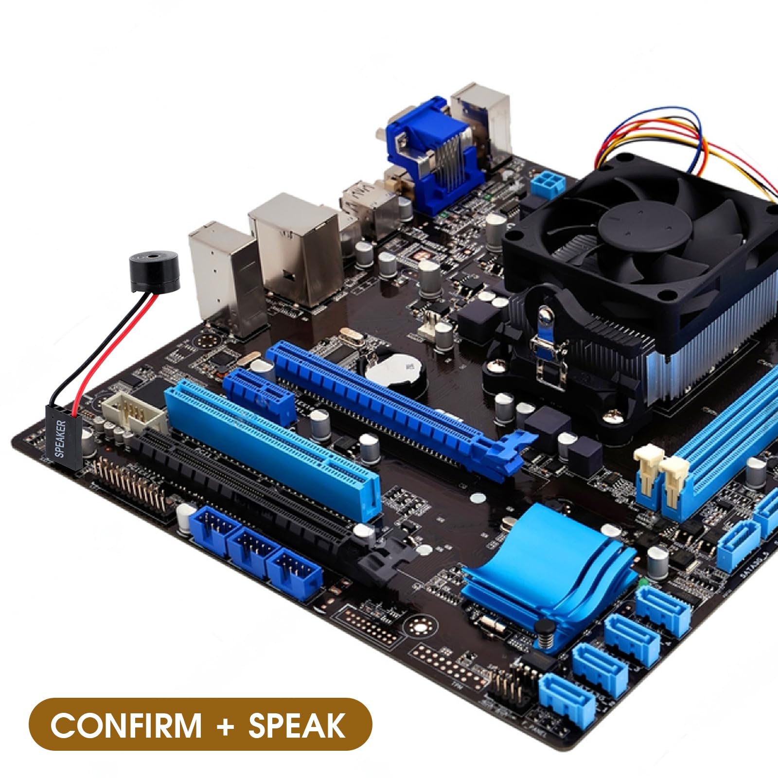 5 unids PC placa base altavoz mini ordenador caja altavoces pc interna mini enchufe zumbador placa base zumbador alarma 6