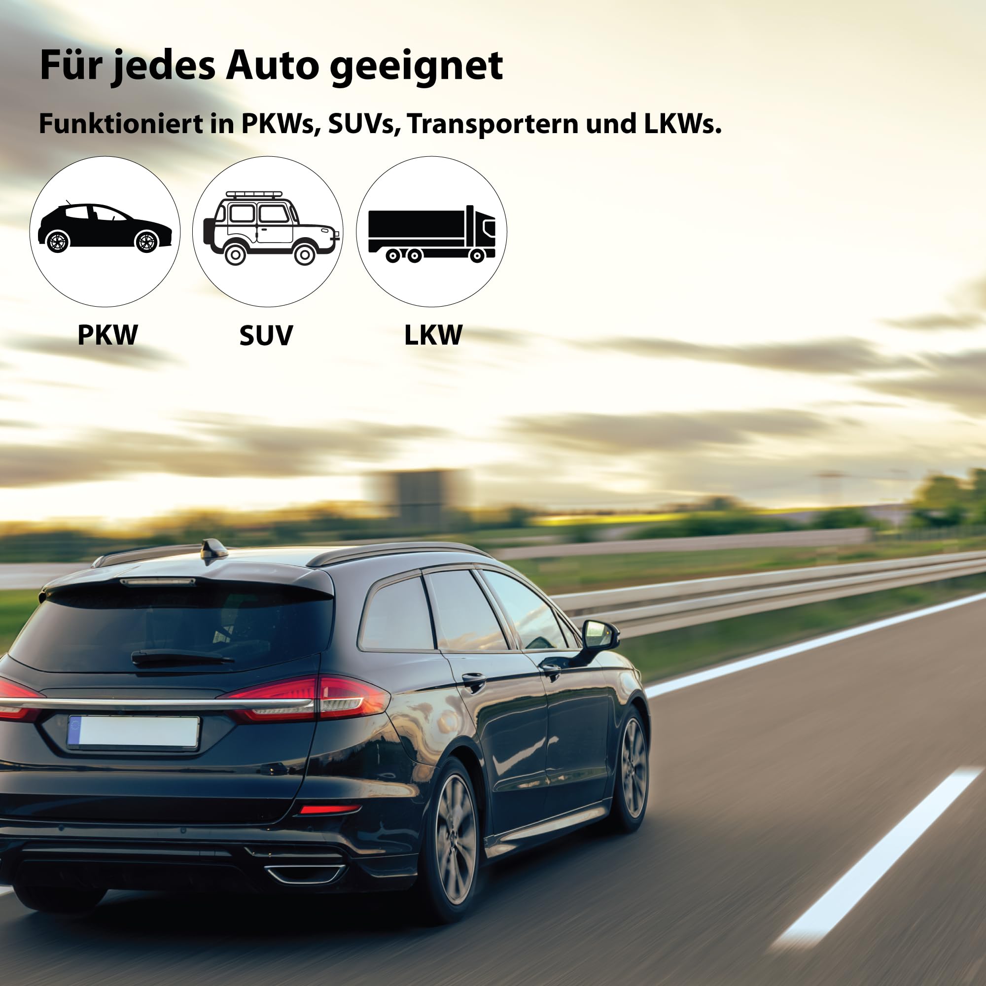 Technaxx Wireless Car Play & Android Auto Display 7" TX-320 mit Bluetooth 5.0, FM-Transmitter, AUX-Ausgang, eingebautem Lautsprecher, MicroSD-Steckplatz, Armaturenbrett-/Windschutzscheibenhalterung