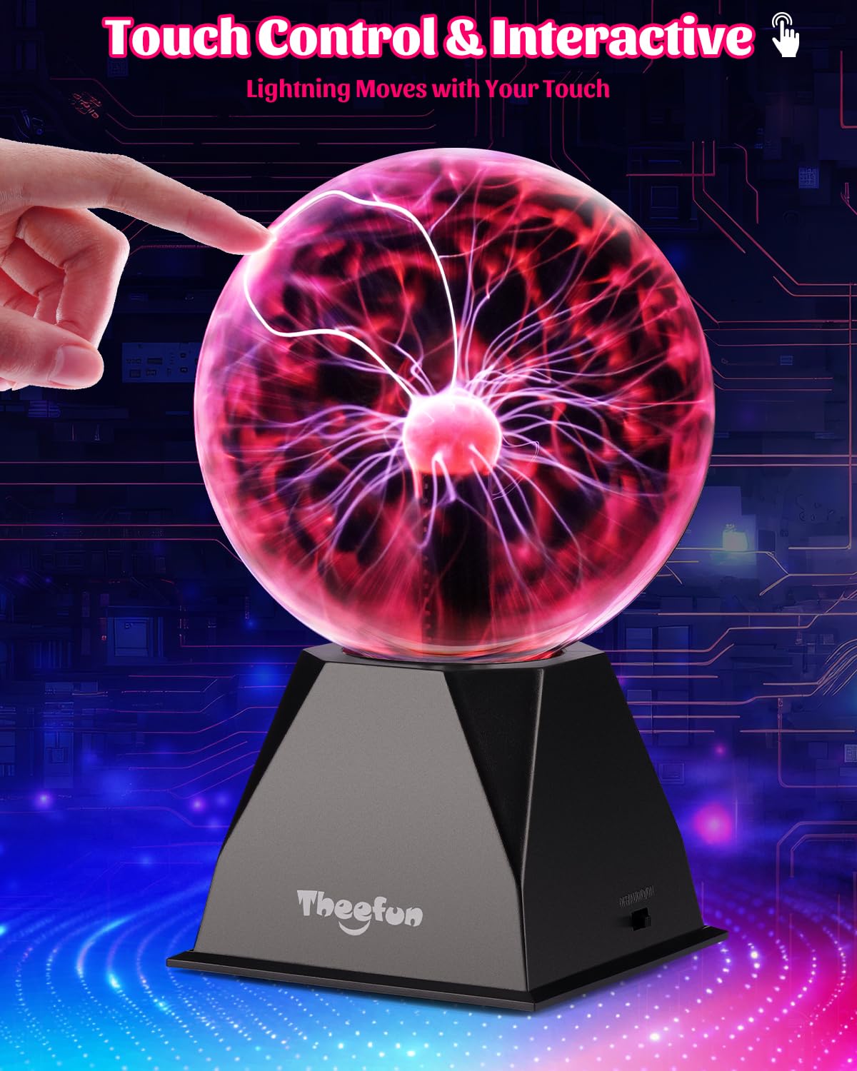 Amazon.co.jp: Theefun プラズマボール:本物の6インチボール、3.5