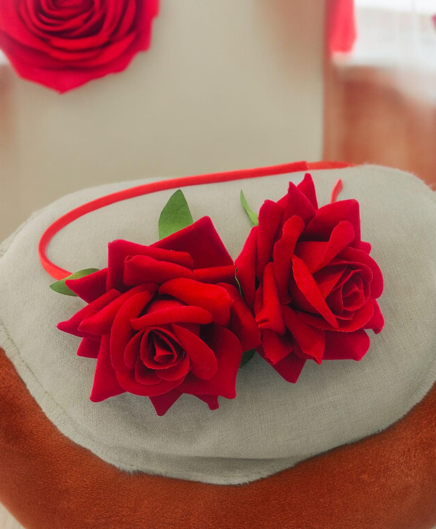 Gadinfashion™ Rose Flower Headband, Hairband,Handmade Hair Band For Girls & Women, Pack-01, Color-Red (B0CHY8PVR1) Amazon Price History, Amazon Price Tracker