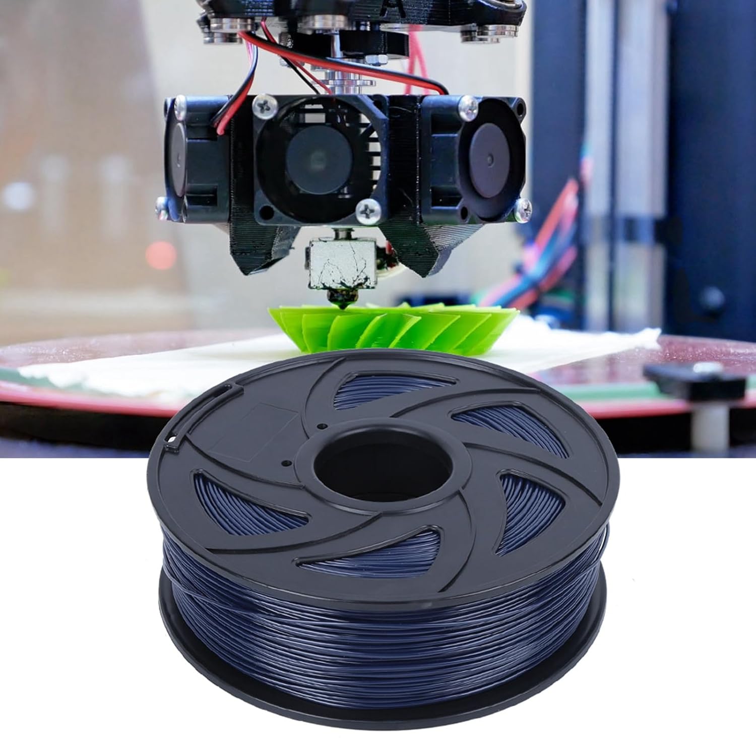 PLA Filament 1.75mm 1KG Printing Material 3D Printer Accessory Blue for Home Decor