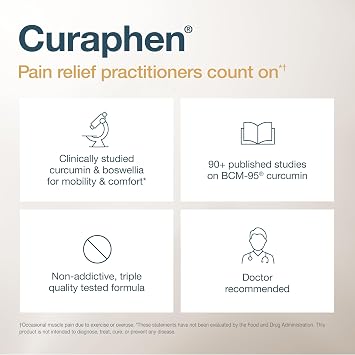 EuroMedica Curaphen - Discomfort & Circulation Support - 120 Count