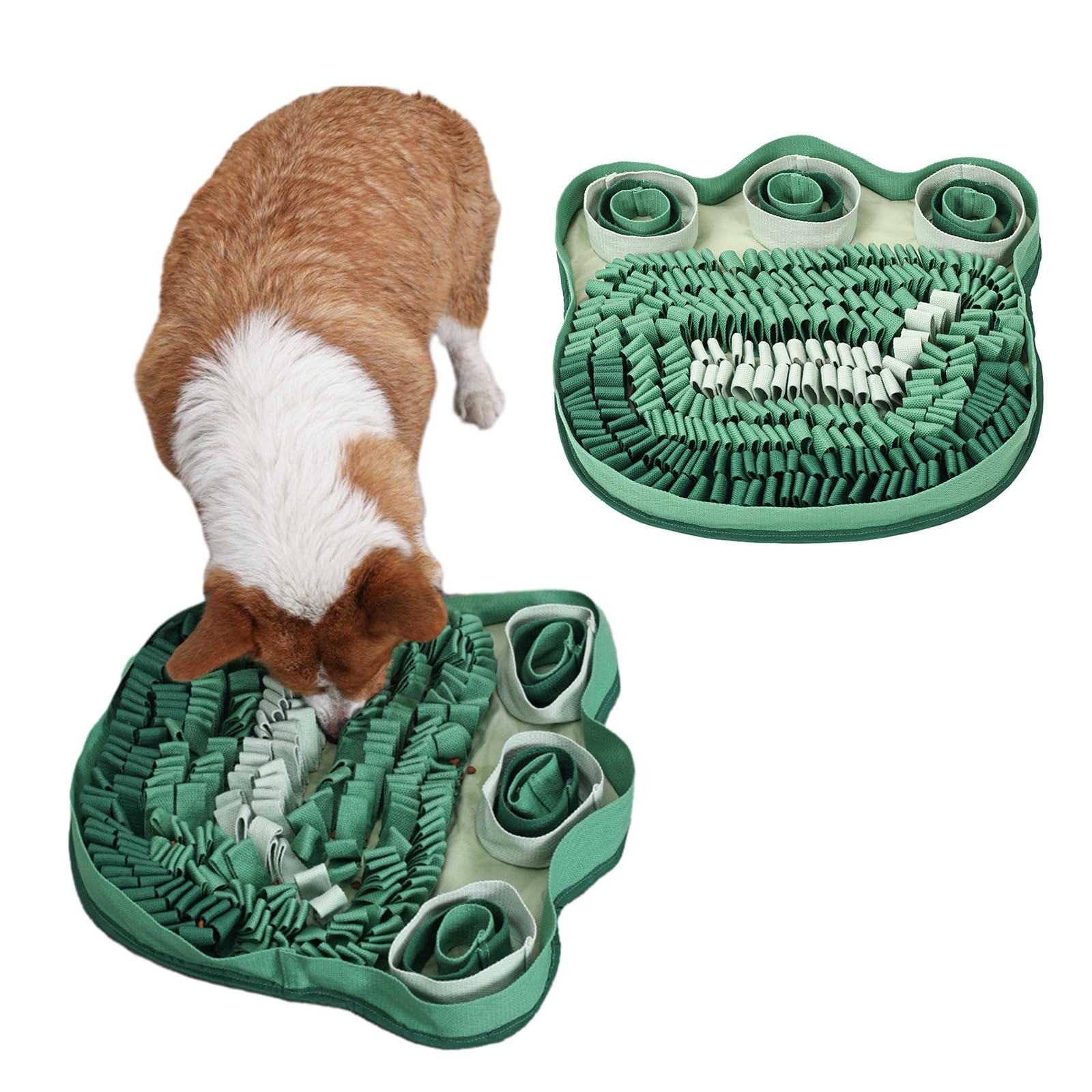Jouet à renifler coloré pour chien - Distributeur de friandises interactif à mâcher - Soulage le stress - Puzzle interactif pour chien