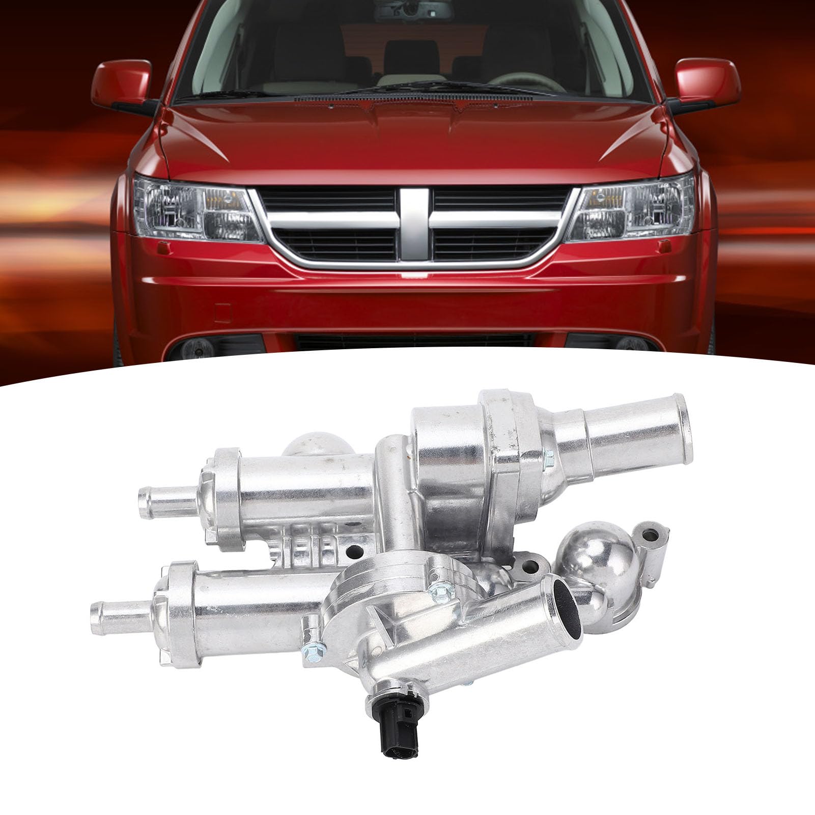 Gruppo alloggiamento termostato 55111016ad Materiale in alluminio Controllo preciso a temperatura Componente ad alte prestazioni per ricambi auto per veicoli calibro 2,4 l