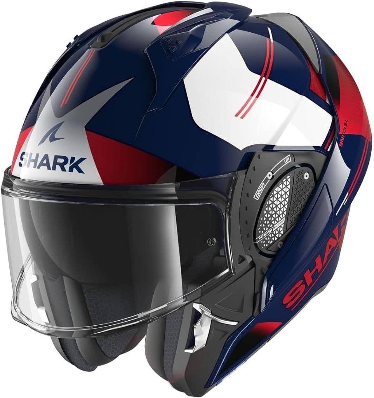 Modular Motorcycle Helmet In Shark EVO GT BLANK Matt Black For Sale - View #9