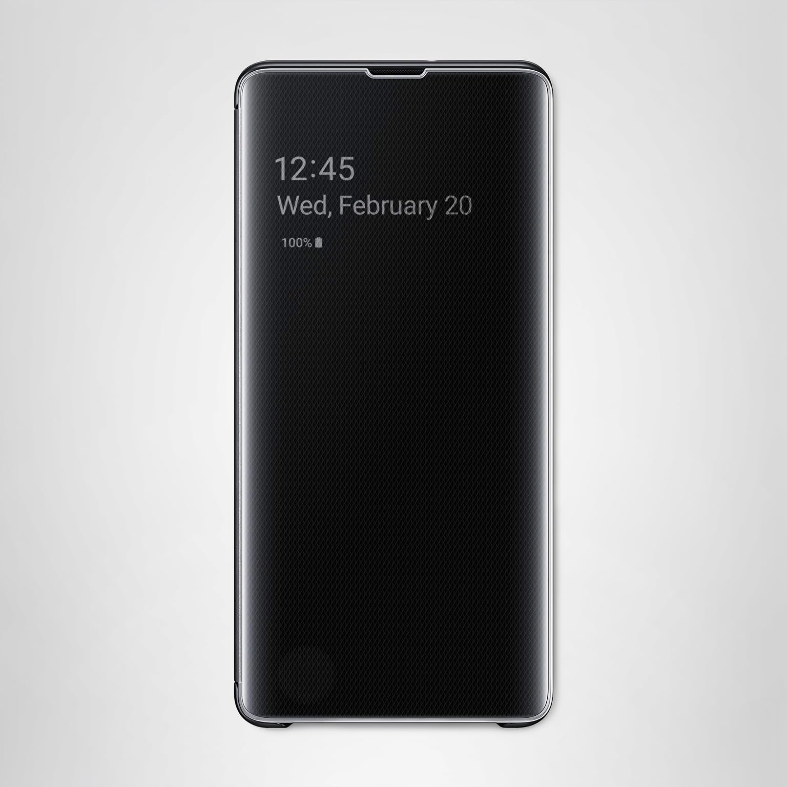 Amazon.com: Samsung Galaxy S10+ S-View Flip Case, Black, Model:EF