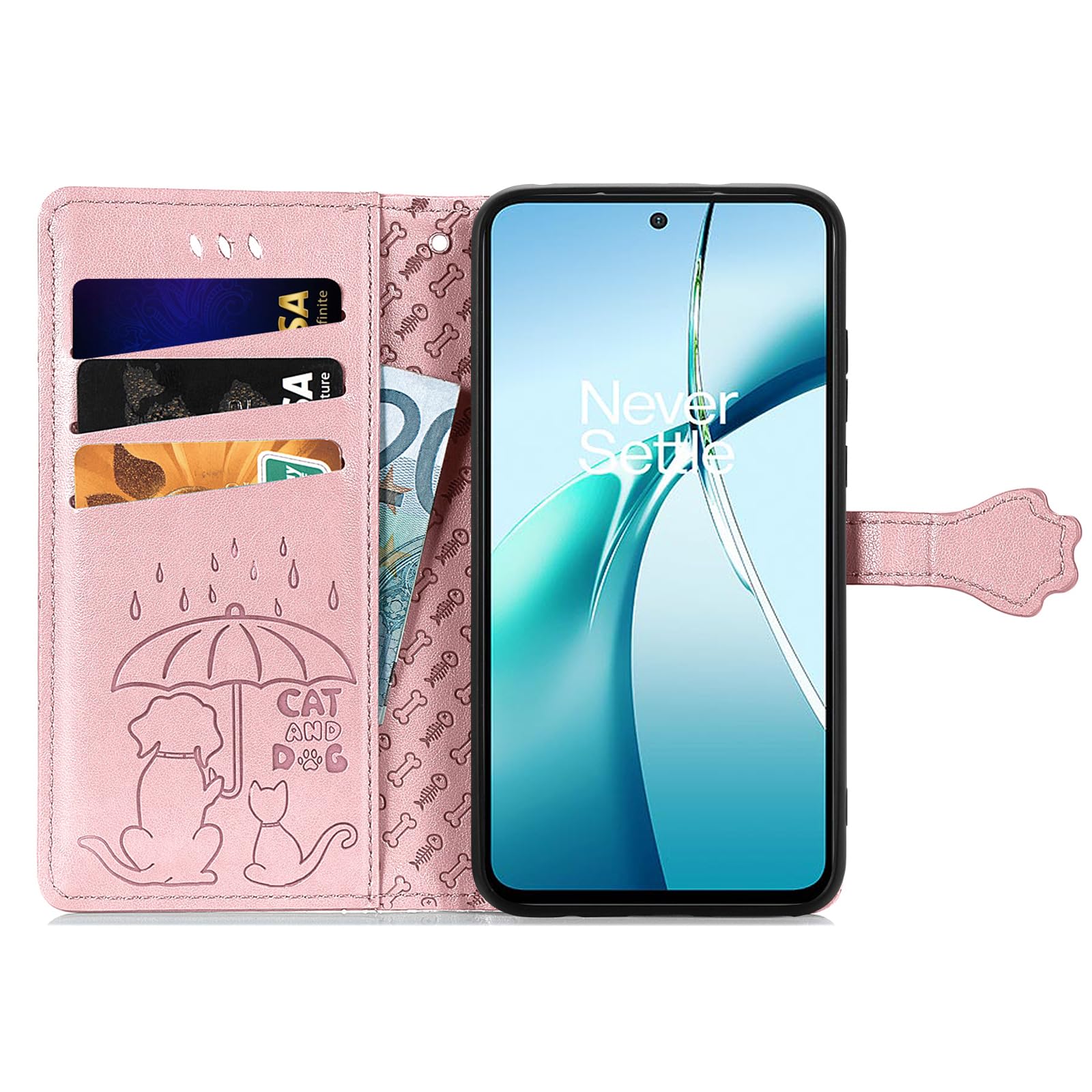 Custodia A Libro In Pelle PU Per Redmi Note 14 4G – Motivo Gatto, Portafoglio Con Blocco RFID, Supporto E Chiusura Magnetica - 3