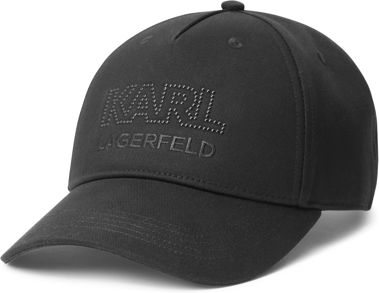 Karl Lagerfeld Paris mens Tonal Studded Logo Cap