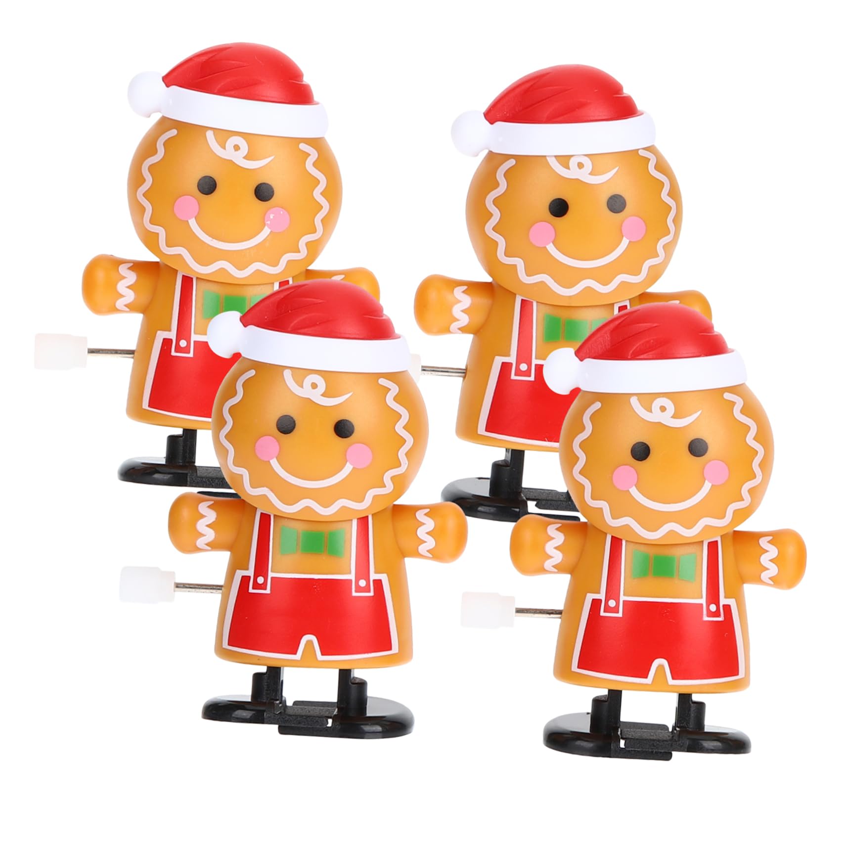 BESTonZON 4 PCS Christmas Wind up Toys for Kids Clockwork Toys Hopping Novelty Jumping Walking Toy