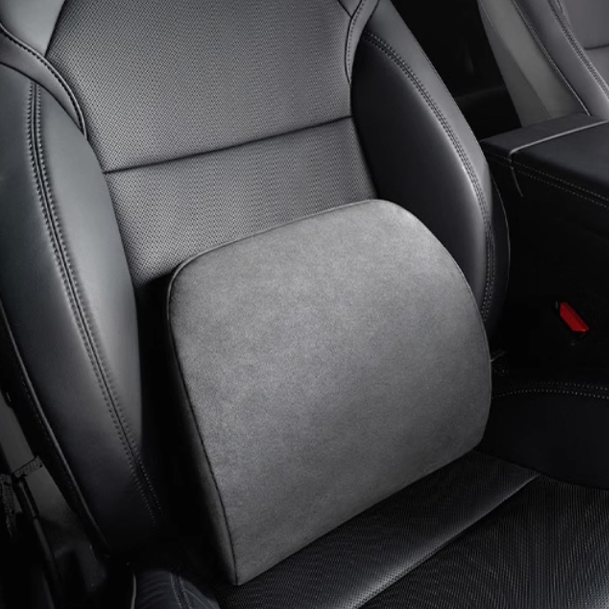 Almohada lumbar ergonómica de espuma viscoelástica para aliviar el dolor de espalda baja – Cojín de espalda para conducir, soporte