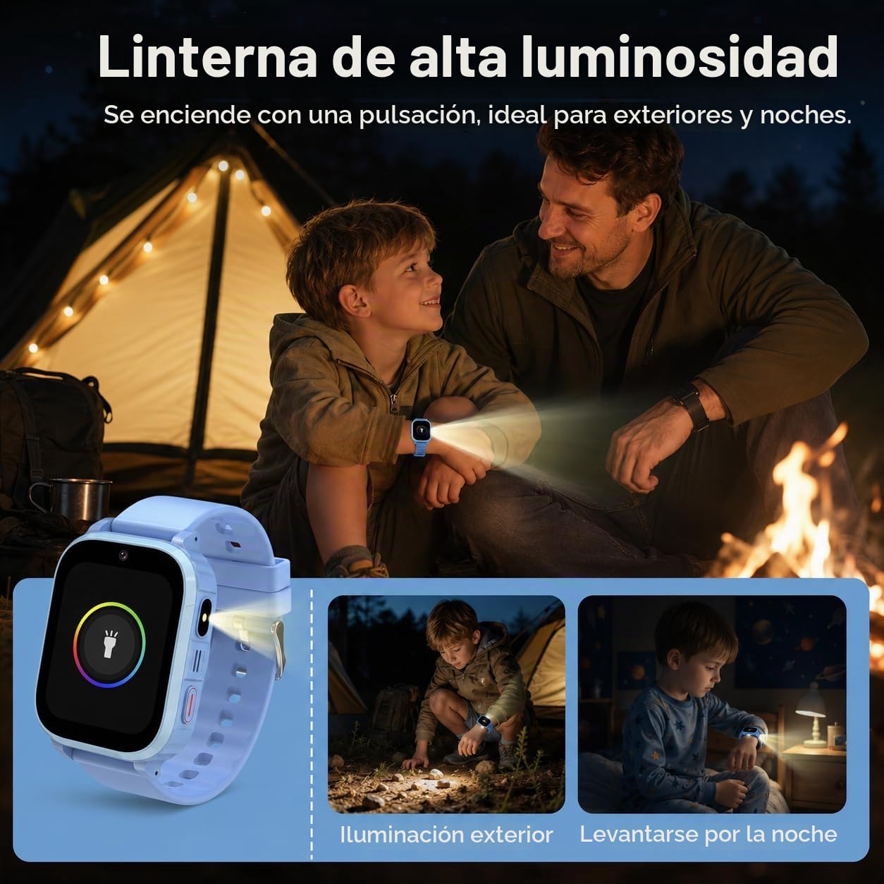 4G Reloj Inteligente Niño con GPS y Videollamada, Smartwatch Niños con SOS, llamadas, Chat de Voz, Modo Escuela, Podómetro, Despertador, IP68, Linterna, Reloj GPS Niño Regalo para Niños Niñas, Negro