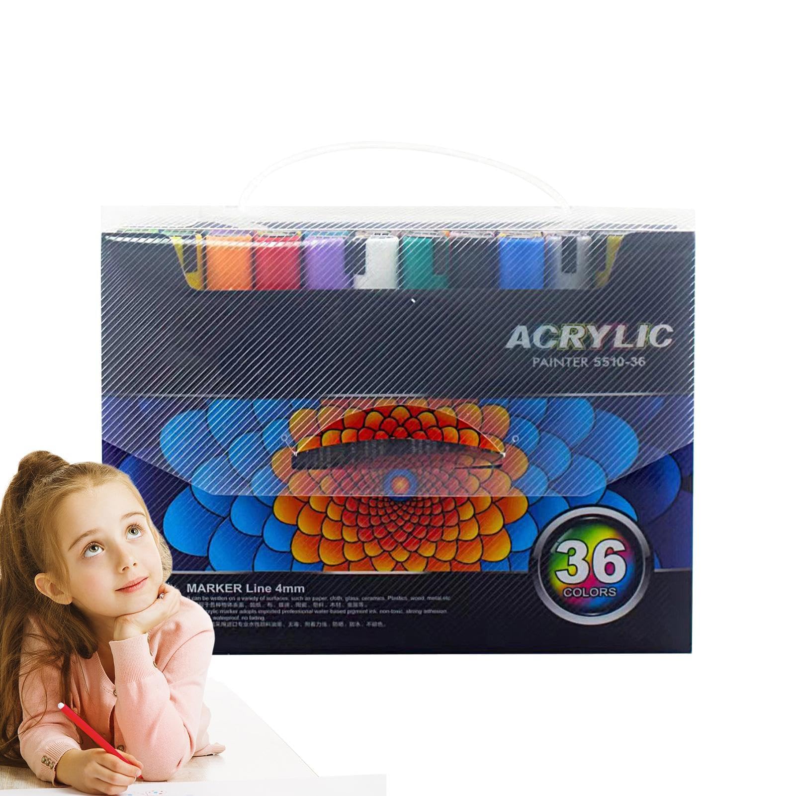 Acrylstifte Malstifte, Stoffmalstifte, wasserdichte Kleidungsmarker | schnell trocknender Bastelstift für Kunstmaterialien Erwachsene Kinder Handwerk