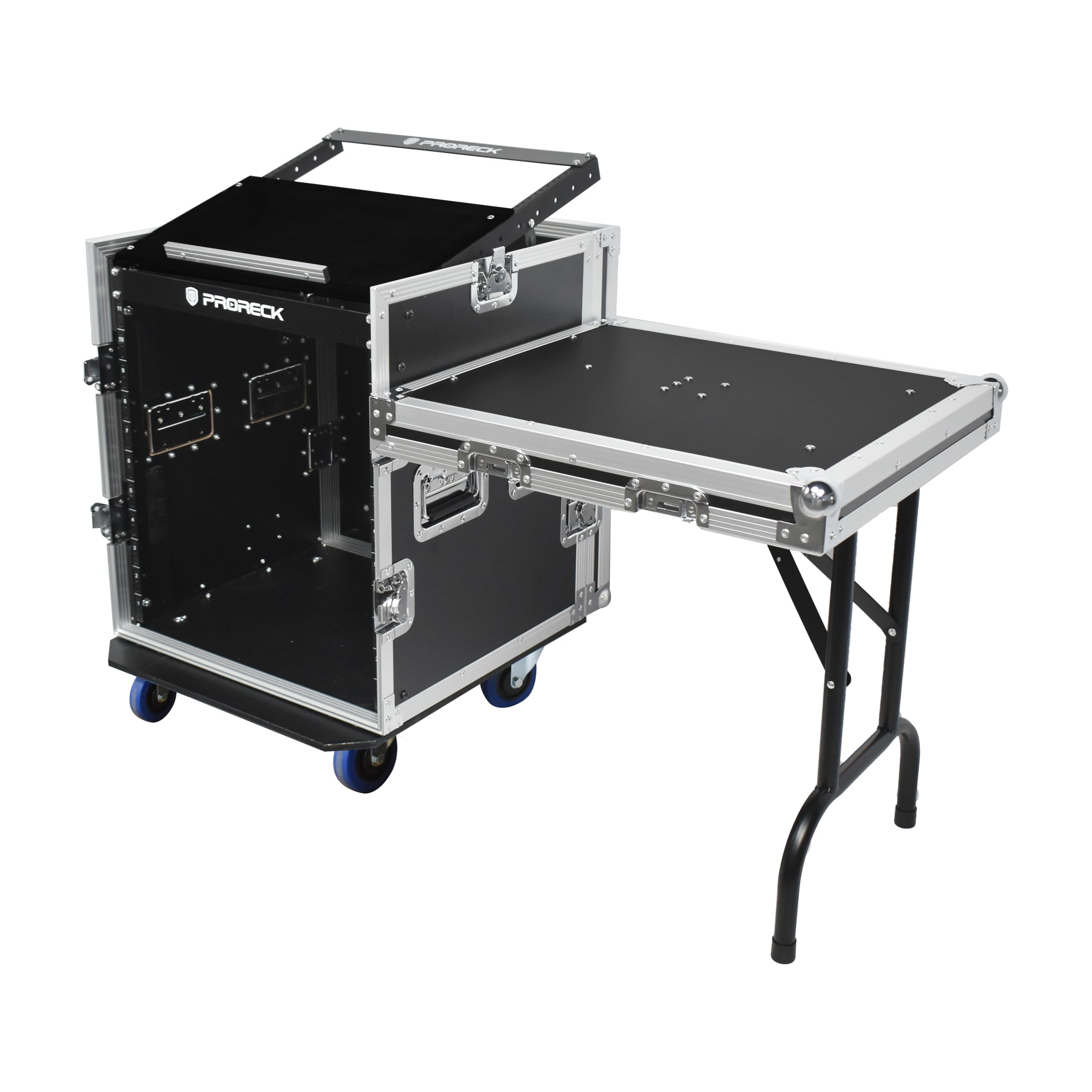 Amazon.com: PRORECK 12U Rack/Road Case With Slant Mixer Top, One