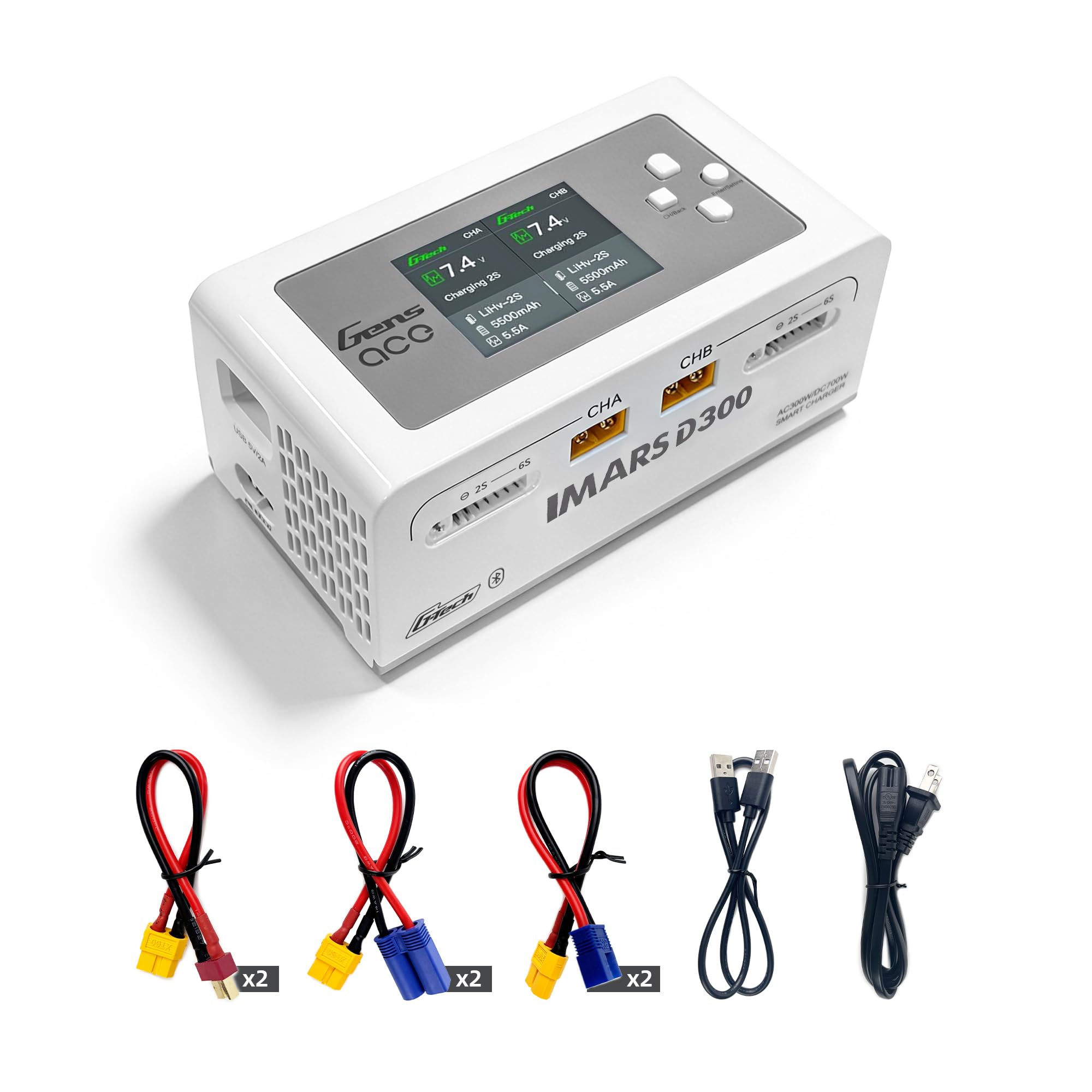 Gens Ace IMARS D300 Charger with battery