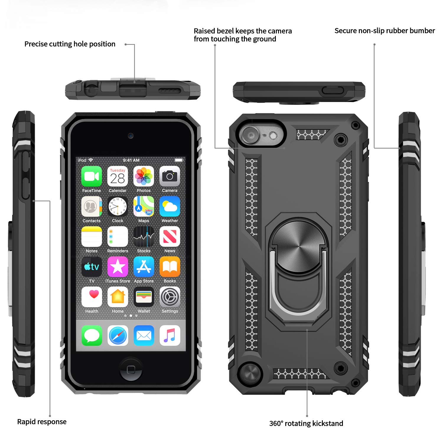 Amazon | LeYi iPod Touch 第7世代用ケース iPod Touch 第6世代用
