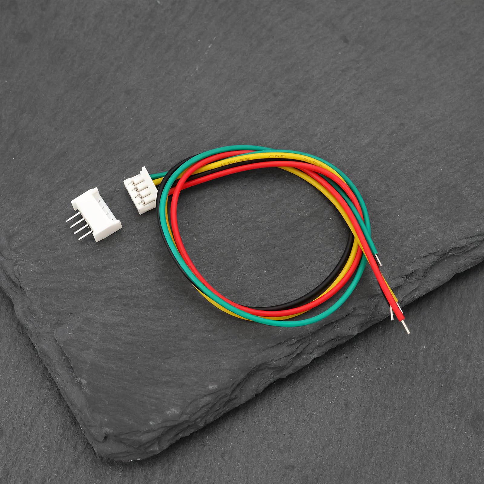 20 szt. 4-pinowego złącza Micro JST SH1,25 mm 28AWG kabel do taśm świetlnych LED, akumulatory z gniazdem