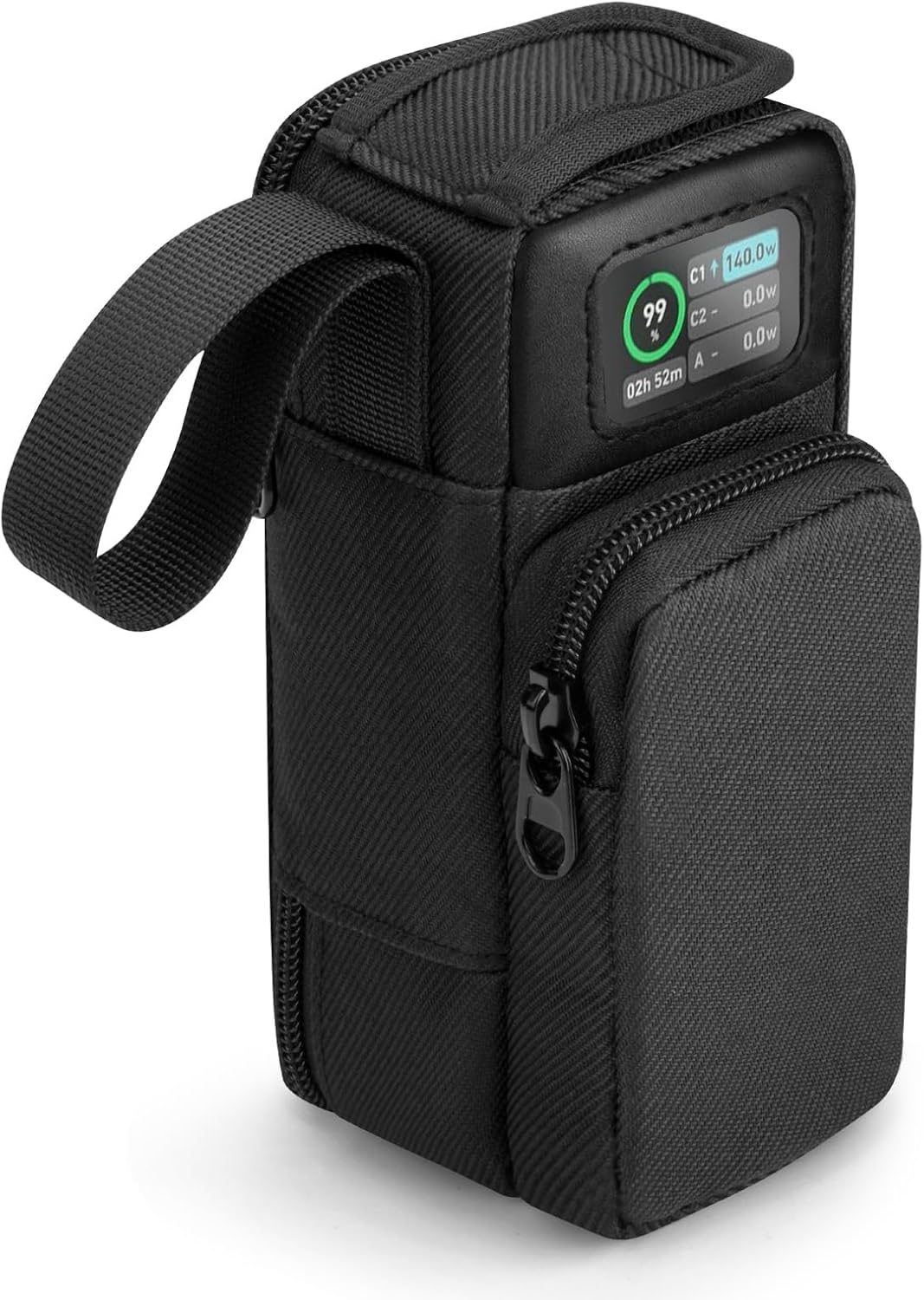 Travel Case for Anker 737 Power Bank 24,000mAh 3-Port, Protective Storage Bag Pouch for Anker 737 PowerCore 24K Portable Charger (Case Only) – Black