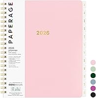 Vista 12 de PAPERAGE Agenda semanal y mensual 2026, 12 meses (enero de 2026 a diciembre de 2026), 5.6 x 8 pulgadas, agenda 2026 de tapa dura con hojas semanales