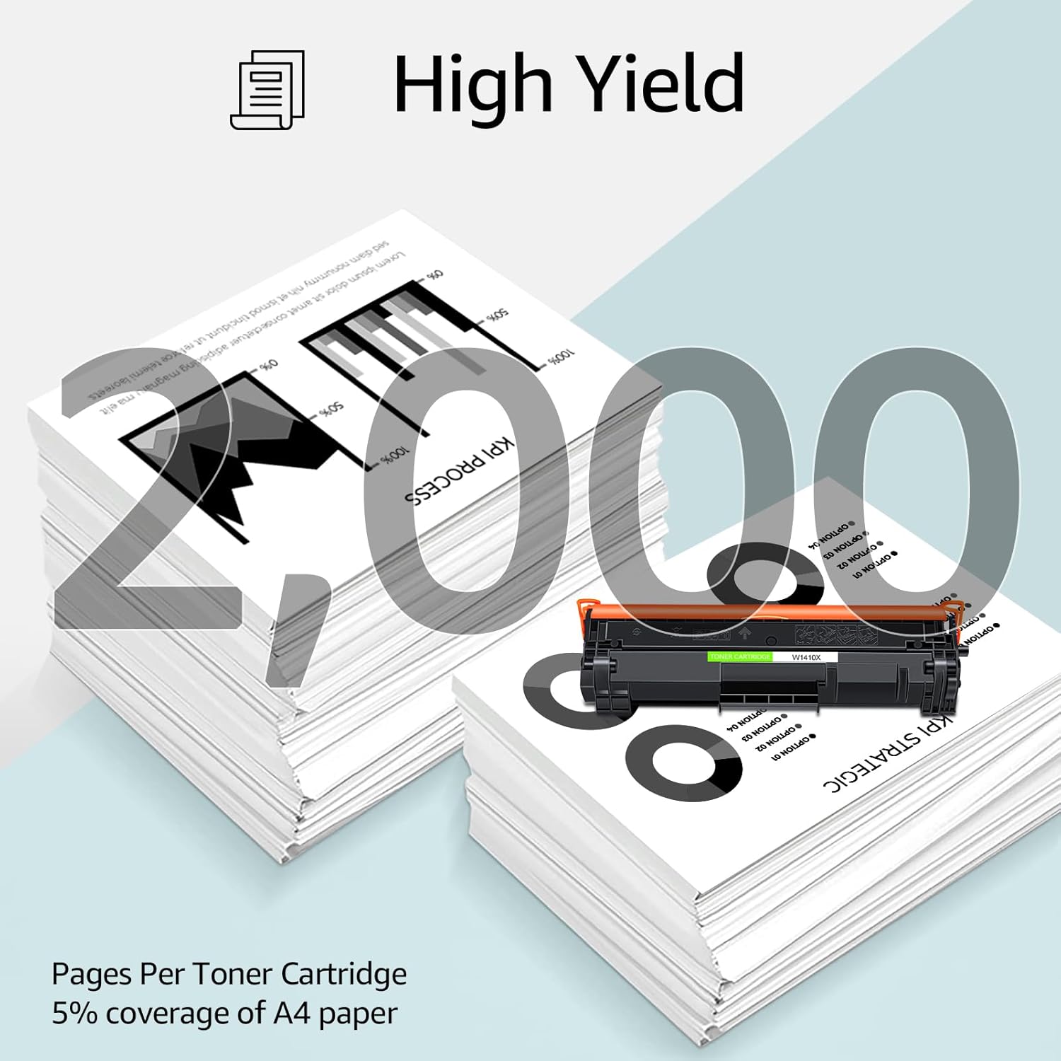 greencycle 141X No Chip Compatible for HP 141X Black Toner Cartridge W1410X Work with Laser Jet M110w MFP M140w MFP M139w(1PCS,No Chip Requires Manual Installation of an OEM chip)