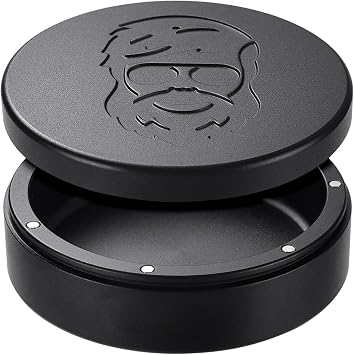 3.0inchBEIJIATE Magnetic Metal Can, Holder, Metal Container, Carved Tin with Magnetic Closure, Aluminum Container, Slim Pouch Can, zyn metal can,zyn container Storage Box Set Black