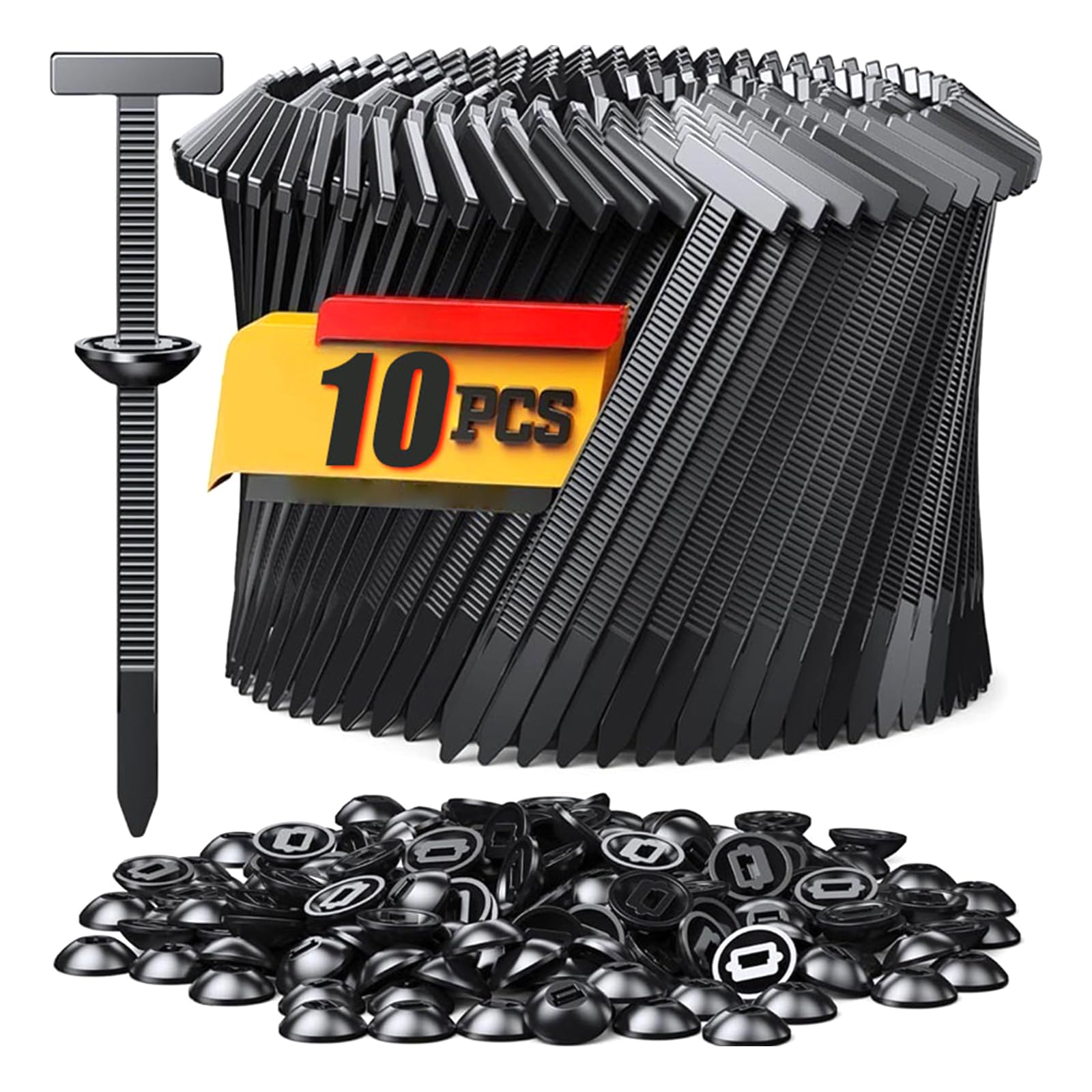 Hdoytxxm C Duty Nylon Zipped Tie Fasteners Organizers Secure Locking Mechanism For Automotive Interior And Outdoor Equipment Nylon Able Lips