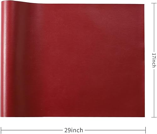 Miniatura 5 de Wooqu Paño de libro de piel sintética, base revestida de poliuretano y no tejida, aspecto de cuero, suave, 17x29 pulgadas, para encuadernación de