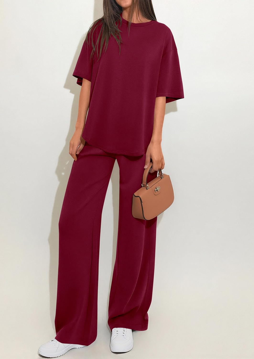 PRETTYGARDEN 2 Piece Lounge Sets for Women Summer 2026 Short Sleeve Matching Airport Travel Outfits Casual Spring Clothes - Image 5