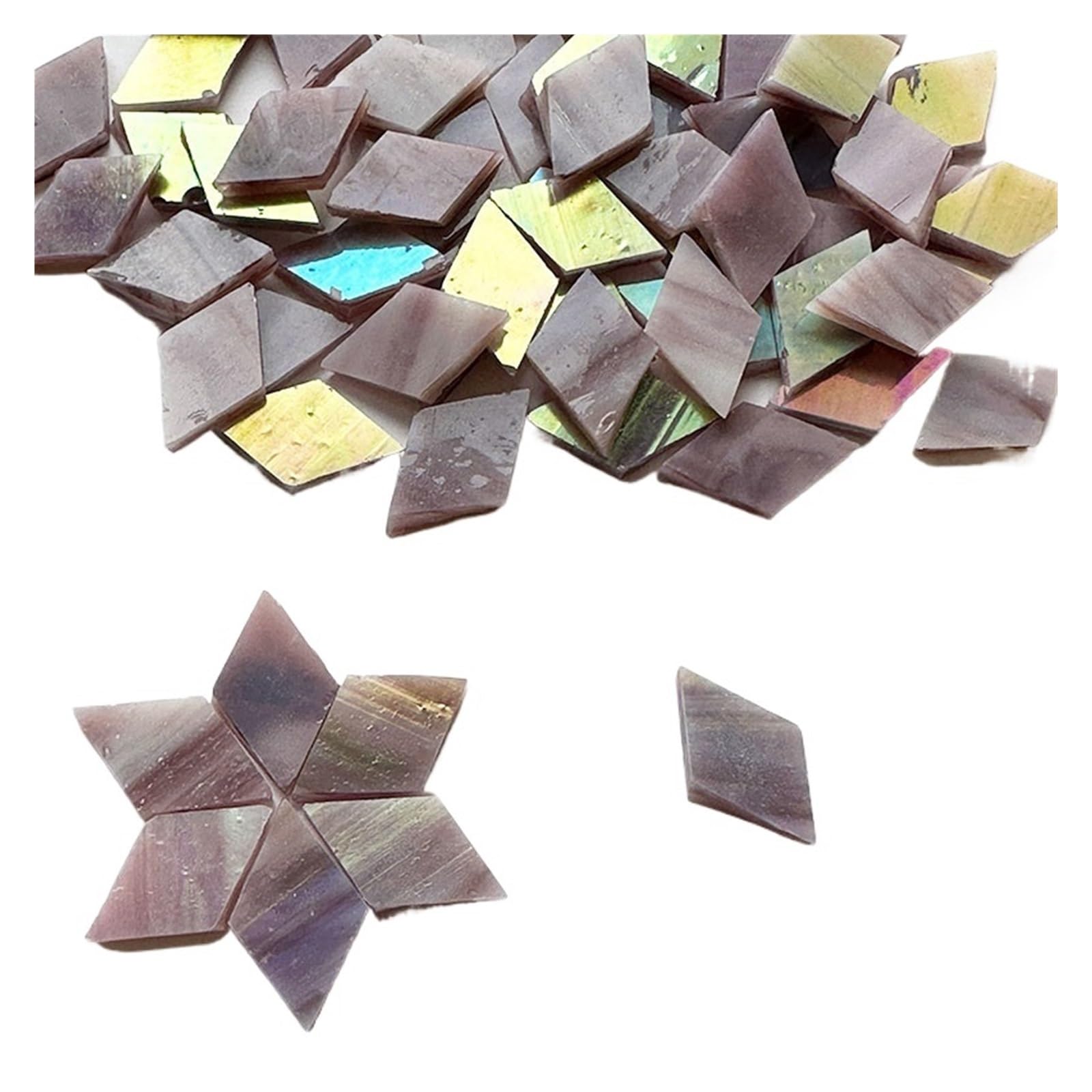 Wbtajzhy Type 8 Ceramics Mosaic Glass Tiles 50G Multicolor For Diy Craft Decoration(Type 8)
