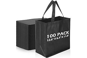 100 Pieces Reusable Bulk Bags with Durable Handles