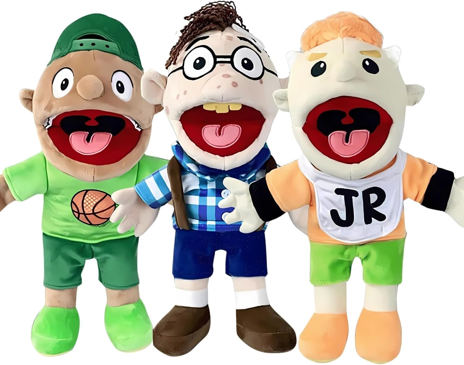Azj Puppet Plush Toy Doll, Mischievous Funny Puppets Toy with Working Mouth, 60cm Soft Hand Puppet for Play House Gift for Birthday Christmas Halloween Party