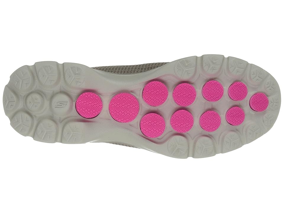

SKECHERS Performance Go Walk 3 (Stone) Women's Flat Shoes, White