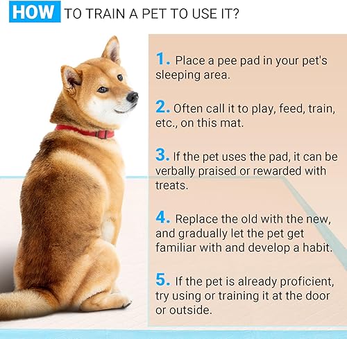 Vista 29 de CalPalmy Ultra Absorbency - Almohadillas de entrenamiento para inodoro de mascotas de 18 x 13 pulgadas, tecnología de bloqueo de humedad que