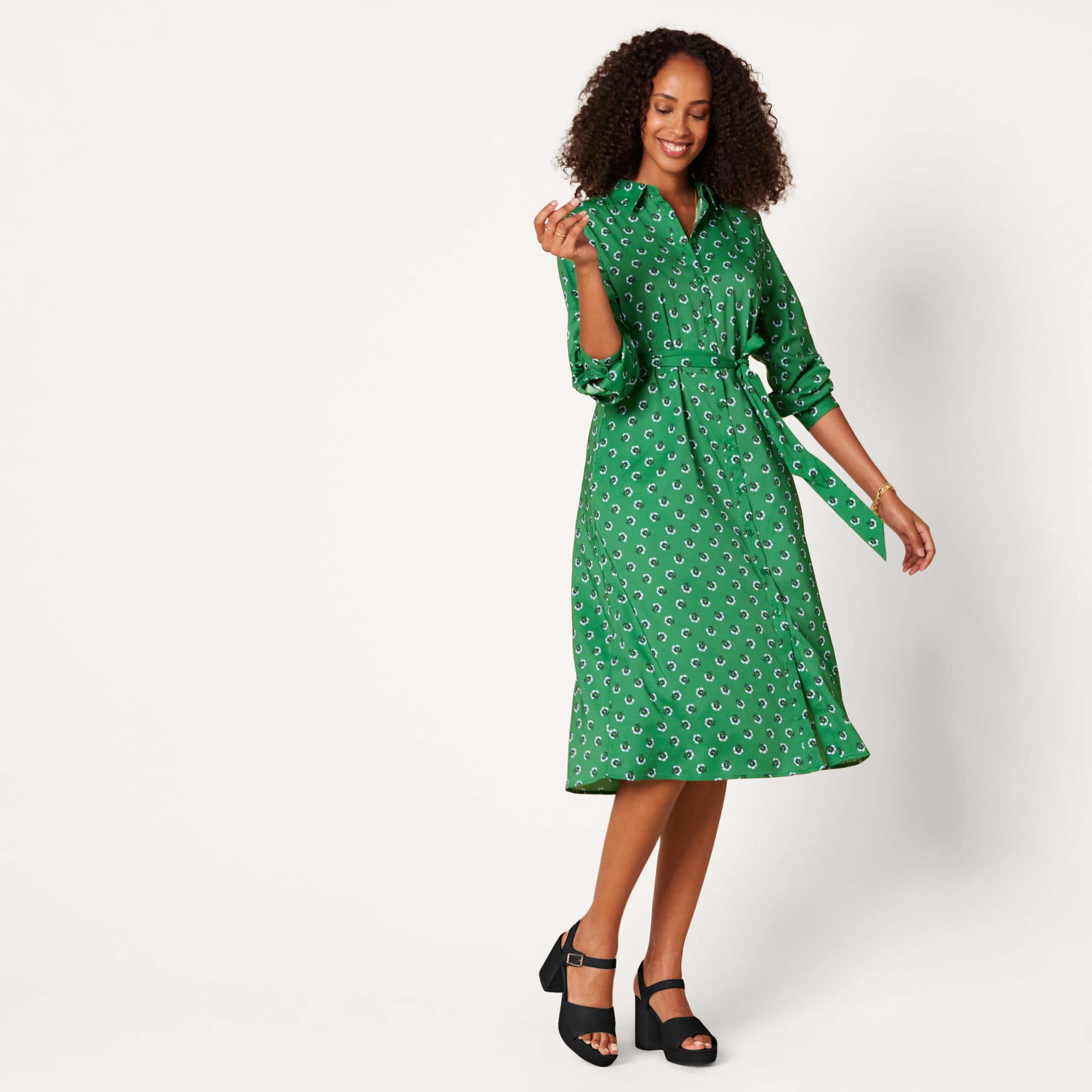 Amazon Essentials Donna Sandalo con Tacco e Plateau