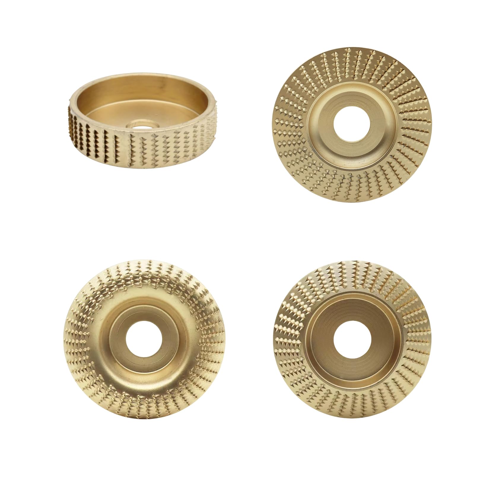 木工用アングルグラインダー研磨ディスク 4個セット 外径100mm/穴径16mm グラインダー ディスク ディスクグラインダー 刃 木工用 高速研削 鋭い 堅牢性 木を削る道具 研磨ディスク 研磨工具